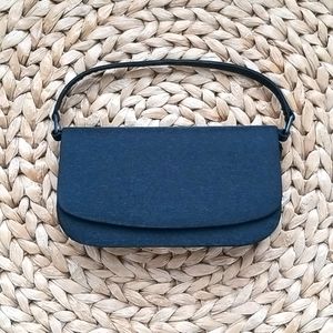 Black Satin Evening Small Bag Convertible